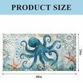 thumbnail image 3 of Coastal Octopus Fluorescent Light Covers, Teal Nautical Beach Starfish Vintage Magnetic Light Covers for Ceiling Lights, Fluorescent Ceiling Shade Filters for Classroom Bedroom Office 4x2Ft x 1PCS, 3 of 8
