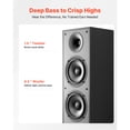 thumbnail image 3 of KFFKFF Floorstanding Tower Speakers, 2-Way Design with 1-Inch Tweeter, Dual 6.5-Inch Woofers, 400W Peak Output, 65Hz–20kHz Frequency Range, Sturdy MDF Cabinet, Ideal for Home Audio, Set of Two, 3 of 9
