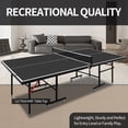 thumbnail image 4 of LiviNest Foldable Indoor Ping Pong Table: 10-Minute Setup & Solo Play Mode - 8ft Regulation Size Table Tennis Set with Net & Paddles - Space-Saving Family Game Room & Office Recreation, 4 of 6