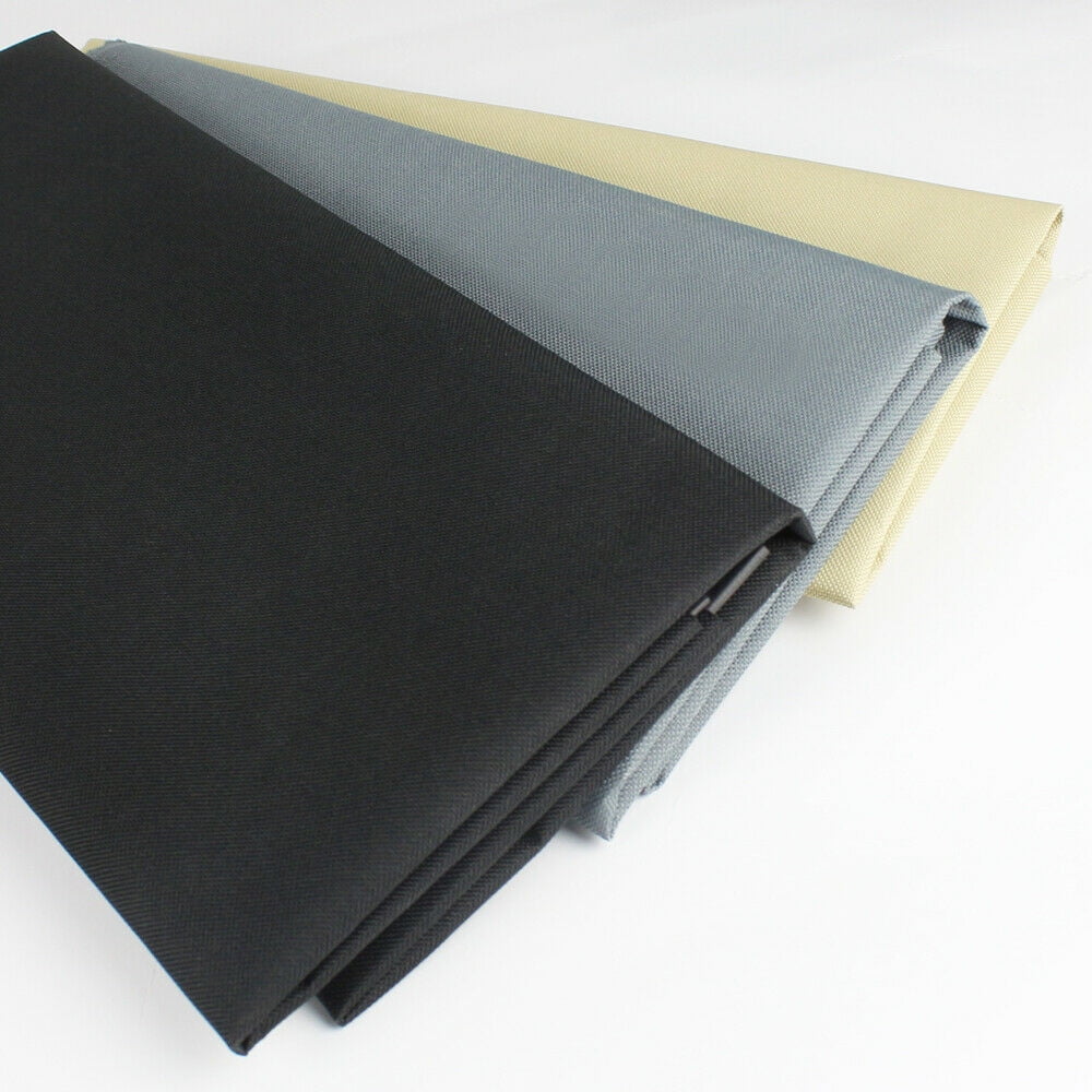 Marine Canvas Fabric Black/Gray/Ivory Outdoor Heavy Duty Waterproof