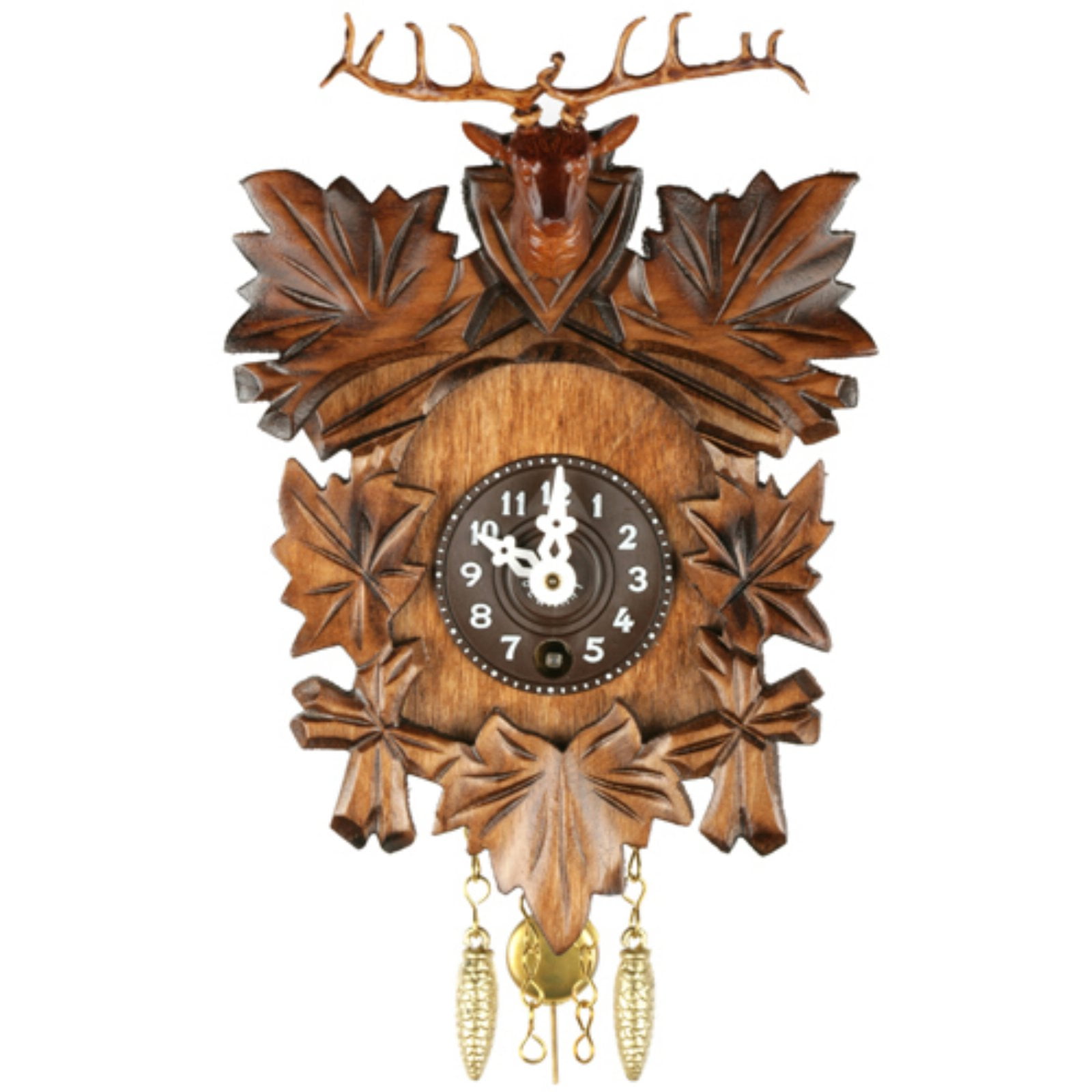 Deer Head Key Wound Cuckoo Clock