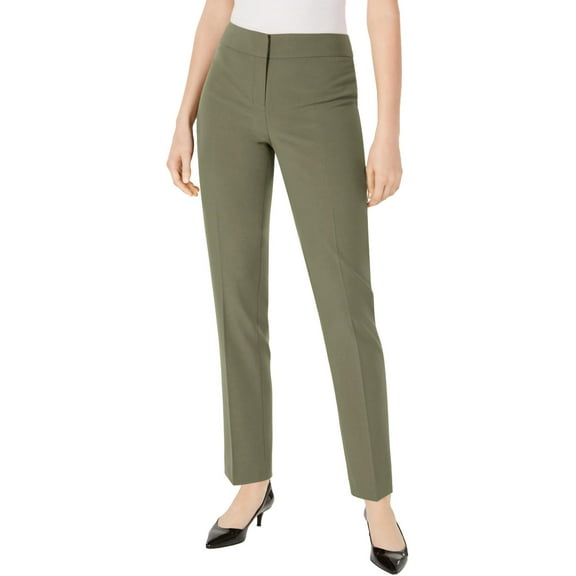 Nine West Womens Solid Ankle Skinny Pants