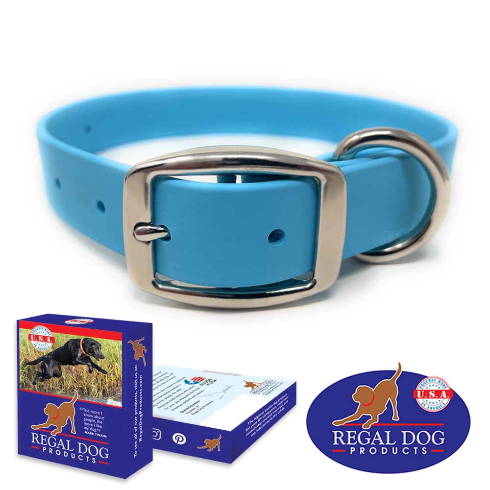 Regal Dog Products Waterproof Collar with Double Buckle and D Ring