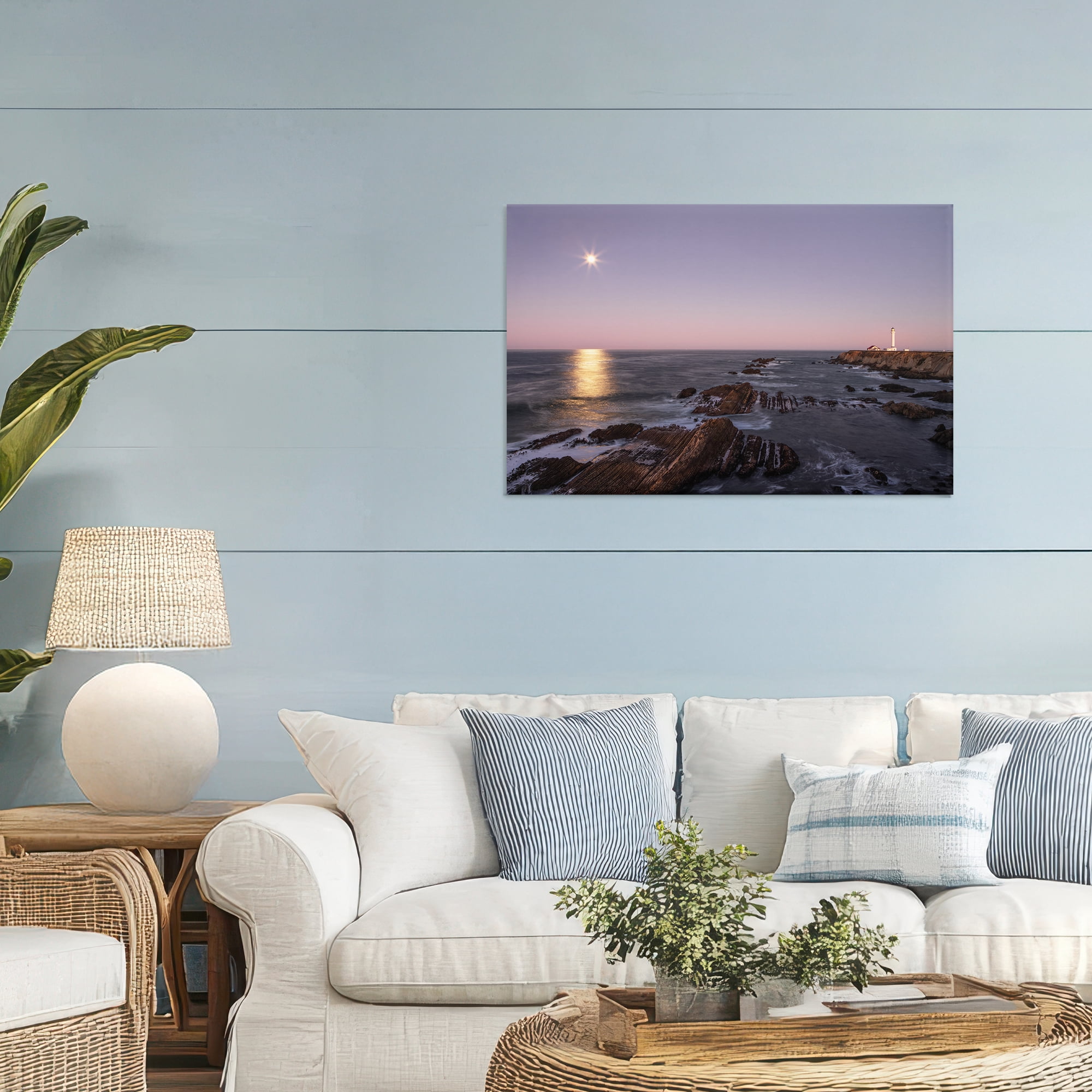 Stupell Industries Moon Arena Coastline Canvas Wall Art, design by Shelley Carlisle