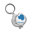 thumbnail image 1 of Blue Antarctica Illustration Map Pattern Finger Nail Clippers Scissor Stainless Steel Cutter, 1 of 3