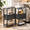 Charcoal Grey-1 Drawer(Plug), variant on Black 1 Drawer(Plug) Small Narrow End Table with Charging Station