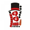 thumbnail image 6 of Christmas PVC Snowman Refrigerator Sticker Christmas Christmas Window Wall Decals DIY Wall Sticker, 6 of 6