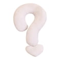 thumbnail image 4 of Boreal Craft Trendy Geometric Pattern Question Mark Neck Pillow Sofa Street Travel U Shaped Pillow Large Pillow Zipper Silk Pillowcase Travel Size Silk Pillowcase, 4 of 7