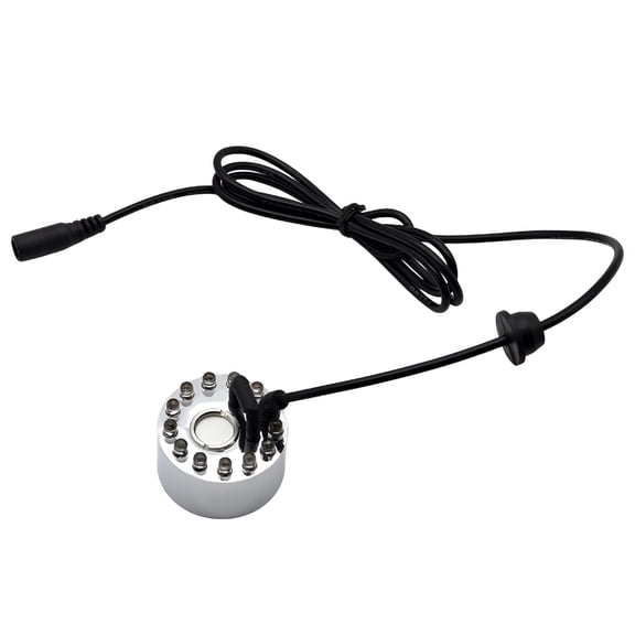 HIBIBUD Fountain Pond Water Mist Nebulizer Ultrasonic Nebulizer Humidifier 12 Led 24V Color Portable Nebulizer