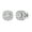 Sterling Silver, variant on Gilded 1/2 Carat Total Weight Lab-Grown Diamond 14KT Yellow Gold Plated Silver Stud Earrings for Women, Cushion Halo Studs Hypoallergenic Fine Jewelry, Prong Setting Push Back Nut SI1 Clarity F Color