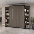 thumbnail image 4 of Atlin Designs 104" Queen Murphy Bed with 2 Bookcases in Bark Gray, 4 of 14