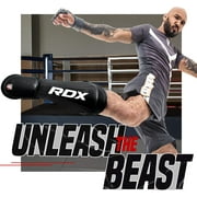 RDX Shin Guards Kickboxing Muay Thai, SATRA SMMAF Approved, Premium Maya Hide Leather, Leg Instep Protection Pads, MMA Martial Arts Kicking Sparring Training Gear, BJJ Karate Boxing Taekwondo, Black