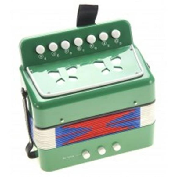 AZ Import PS130 Green Accordéon Instrument de Musique pour Enfants, Vert