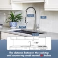 thumbnail image 2 of Kitchen Faucet with Pull Down Sprayer Single Hole Stainless Steel Sink Faucet, Suitable for Farmhouses, RV, Laundry Room, Outdoor, and Campers, 2 of 6