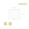 thumbnail image 6 of GOMYHOME Round Upholstered Ottoman, Small Footrest Stool, White, 6 of 6