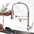 thumbnail image 1 of AIMADI Contemporary Kitchen Sink Faucet,Single Handle Stainless Steel Kitchen Faucets with Pull Down Sprayer,Brushed Nickel, 1 of 6