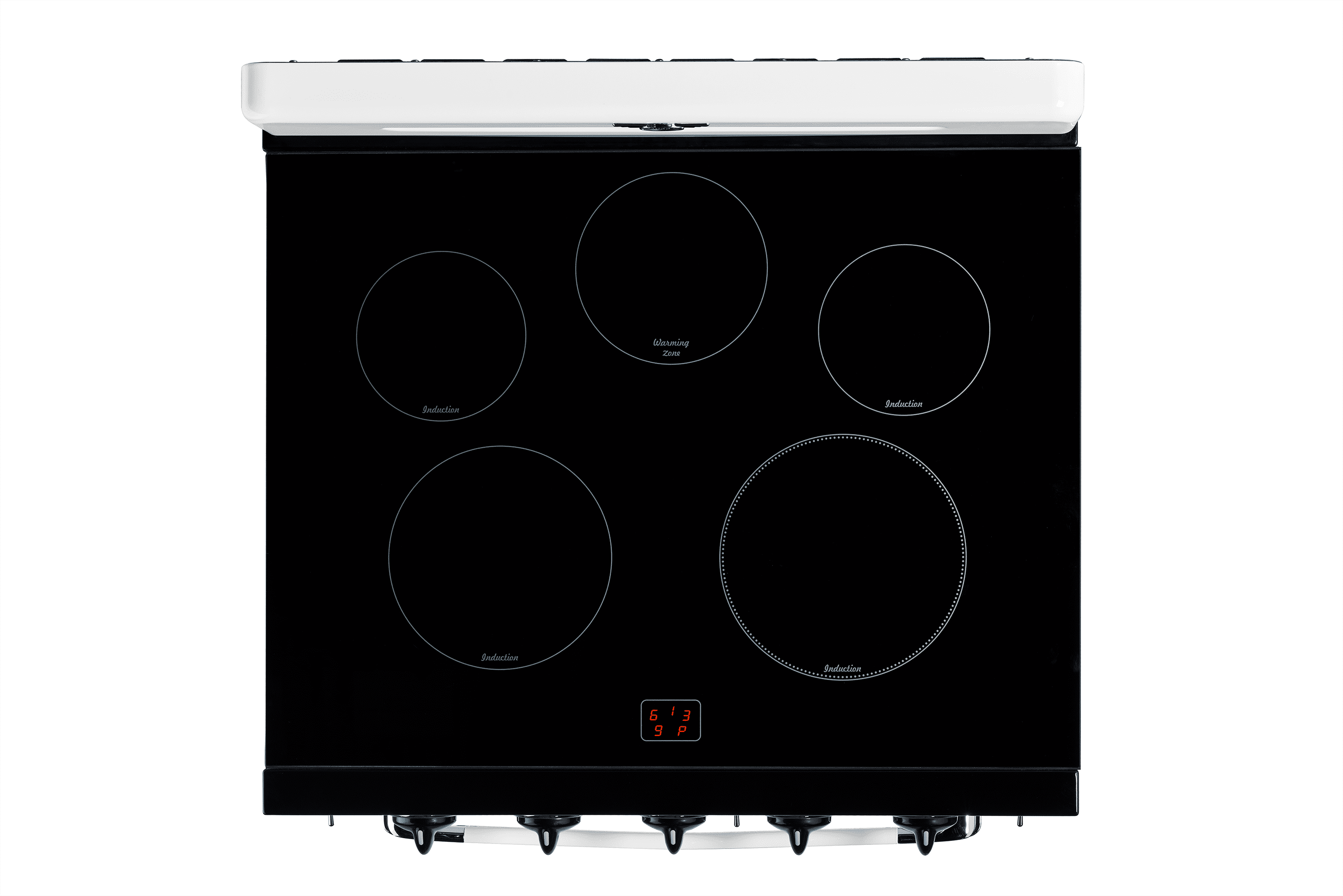 Unique 30' Classic Retro Induction Range, Marshmallow White