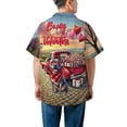 thumbnail image 5 of Be My Valentine's Pitbull Truck Full of Love Flower Balloon Hawaiian Shirt Breathable Summer Unisex Merch Terrier Dog Lover - 02029, 5 of 6
