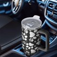 thumbnail image 6 of OBREWU Black Paw Tumbler with Handle and Lid,Black Paw 40oz Double Wall Vacuum Insulated Tumbler,Cups Gift for Women and Men, 6 of 7