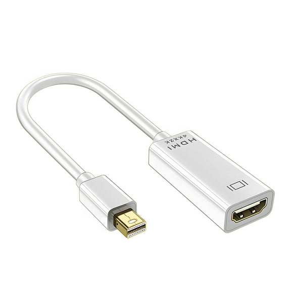 Mini DisplayPort to HDMI Adapter,Mini DP(Thunderbolt) to HDMI Converter Gold-Plated Cord ,Compatible for MacBook Pro, MacBook Air, Mac Mini, Microsoft Surface Pro 3/4, etc,(white)