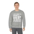 thumbnail image 6 of I want to drink wine and pet my Affenpinscher Unisex Sweatshirt S-2XL, 6 of 9