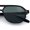 Tortoise - Green, variant on Retro Hipster Snug Slim Frame Plastic Aviator Sunglasses - Tortoise Frame / Brown Lens