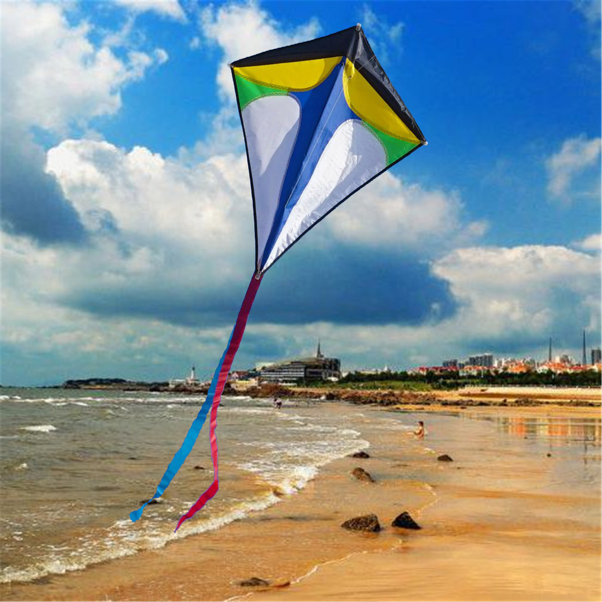 78X68CM Polyester Flying Kite Tail Outdoor Sports Toys Kid Fun Game