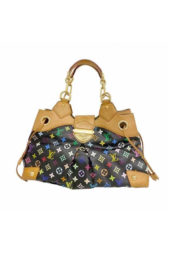 Pre-Owned Louis Vuitton Monogram Multicolor Ursula Handbag M40124 Noir (Women's) OP008723