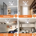 thumbnail image 3 of Ceiling Fan Light Dimmable 3 Color Temp 3 Wind Speed 4H Timer E26 Small Fan Lamp, Memory Function  for Bedrooms, Kitchens, 3 of 7