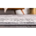 thumbnail image 4 of Unique Loom Stanhope Aberdeen Rug Gray/Beige 2' 7" x 6' 1" Runner Border Modern Perfect For Bathroom Hallway Mud Room Laundry Room, 4 of 8