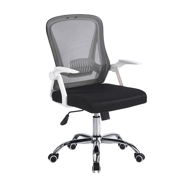 Ilios Innova | Silla de Oficina Ergonómica Negra con Respaldo de Malla Transpirable y Soporte Lumbar, Altura Ajustable, Base Resistente con Ruedas 360°, Diseño Moderno