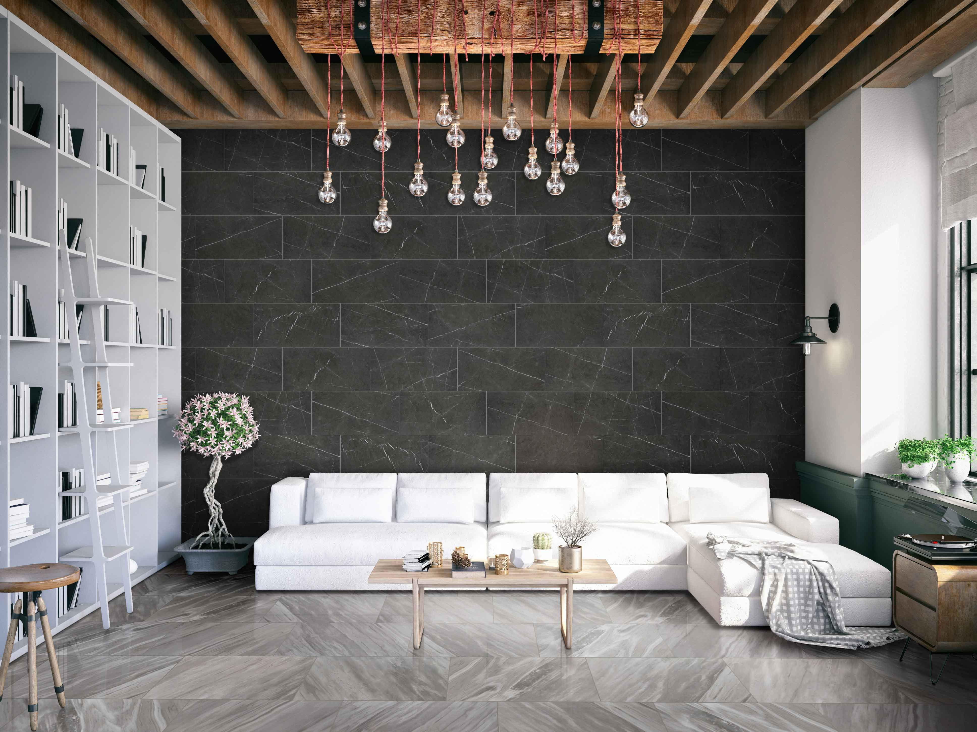 MSI Eden Bardiglio 12 In. X 24 In. Polished Porcelain Floor And Wall Tile ( 16 Sq. Ft./Case )