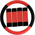 thumbnail image 1 of FH2033RED Housse de Volant (Moderniste et Ensemble de Coussinets de Ceinture de Sécurité Rouge), 1 of 6