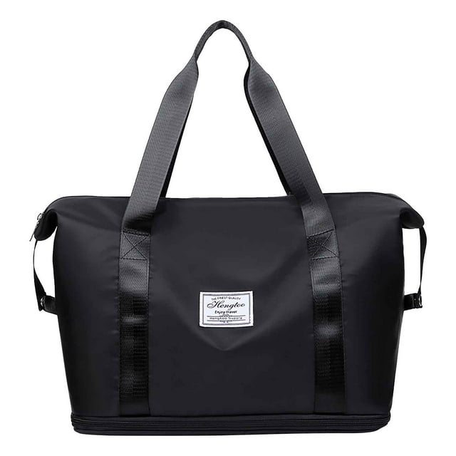 Fiudx Bolsa de Viaje, Versátil Bandolera de Nailon de Gran Capacidad, Diseño Multicompartimental Eficiente, Práctico Bolsillo con Separación para Artículos Húmedos y Secos, Esencial para Viajes Corto