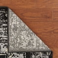 thumbnail image 6 of Ox Bay Aura 5'2" x 7'2" Black/Gray Medallion Performance Adult Indoor Area Rug, 6 of 9