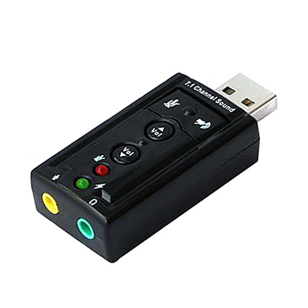 Sabrent USB-SBCV USB 2.0 External Surround Sound Adapter Driverless! Add Sound to a Desktop or Notebook 