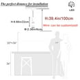 thumbnail image 3 of FSLiving White Pendant Light 3.2Ft Adjustable Linear Accent H Type Track LED Light Iron Shade Instant On Track Mount Pendant Fixtures Decorate for Kitchen Island Dinning Table Customizable - Set of 3, 3 of 6