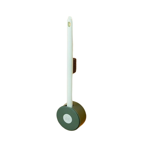 Bearachild Cepillo de baño Montado en la pared Mango de plástico Cuarto de baño Cuarto de baño Esquina muerta Grieta Depurador de costura Herramientas Suministros de limpieza para el hogar Verde Bearachild HA065135-03B