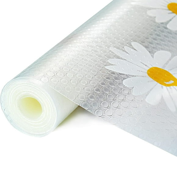 Daisy Print Washable Fridge Mats Refrigerator Liners Waterproof Shelf Liners