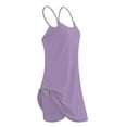 thumbnail image 3 of TheFound Femmes Robe de Sport Bretelles de Couleur Unie Jupe avec Doublure Short, 3 of 9