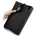 thumbnail image 6 of for iPad Pro 13" 2024 M4 7th Generation (A2925, A2926, A3007) PU Leather Case, with Pencil Holder, Money Pocket, Shoulder/Hand Strap, Card Slots Kickstand Flip Cover, Full Body Protection, Black, 6 of 6