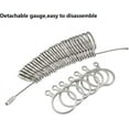 thumbnail image 3 of LAICAIW Ring Sizer Measurement Finger Ring Gauge Measurer/Mandrel Silver Finger Sizer Ruler Finger Sizing Tools US Sizes 1-13 (Metal) (Metal Ring Gauge), 3 of 6