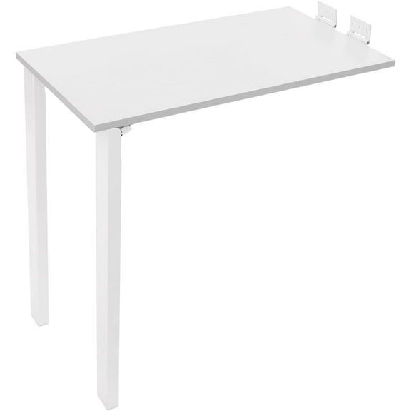Miumaeov Wall Mounted Folding Table, Wooden Kitchen Table, Folding Desk, Laundry Room Folding Table for Dining Room, Bedroom