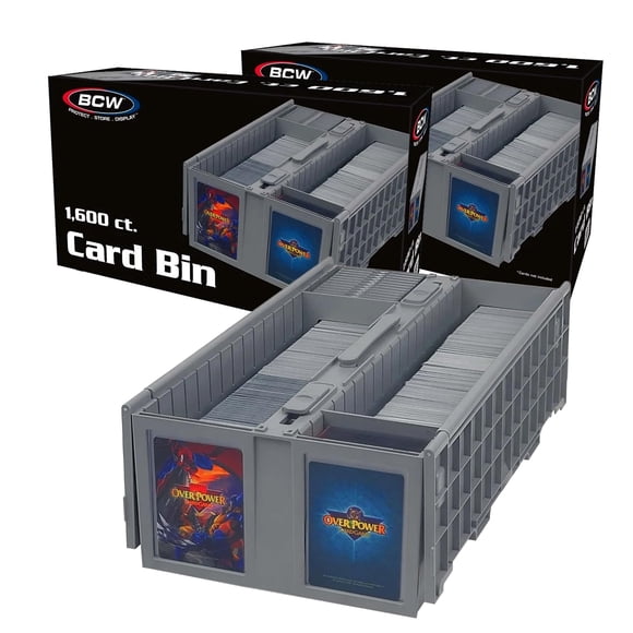 Cesta de almacenamiento de tarjetas BCW, coleccionable, con capacidad para 1600 tarjetas