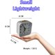 thumbnail image 2 of Analog väckarklocka utan tickande med ljus och snooze-funktion och toppknapp, högt alarm, tyst väckarklocka, batteridriven, 2 of 5