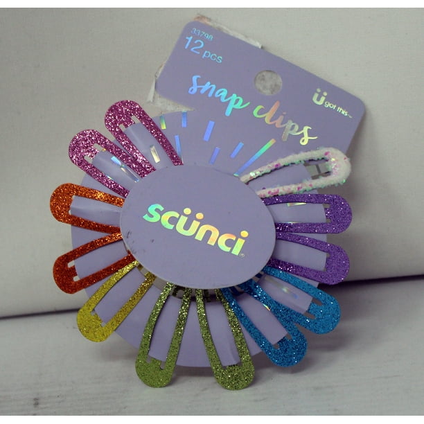 Scunci U Got This Snap Clips Multi-Color 12 Count Scunci U Got This Snap Clips Multi-Color 12 Count