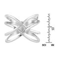 thumbnail image 3 of Exotic Puzzle Weave Quad Band Sterling Silver Ring-7, 3 of 6