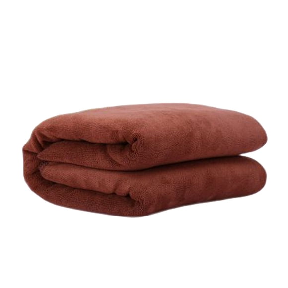 Bewildely Toalla de baño de microfibra, paño de baño absorbente de agua, máquina de ducha de Fitness para Spa, paño lavable para el Toallas y Paños Color café 70*140/grueso