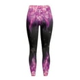thumbnail image 6 of Renewold Cherry Blossom Flame Pink Pocket Yoga Leggings for Women Lounge Yoga Pants Tights Stretchy Slim Basic Pants Sportswear Active Yoga Leggings for Workout Sports Yoga, L, 6 of 8