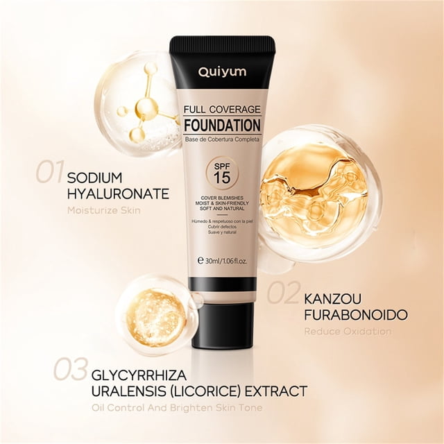 Ganfancp Corrector Líquido para Realzar La Tez, Hidratar E Hidratar El Maquillaje 30Ml Ofertas Del Día 1* Fundación